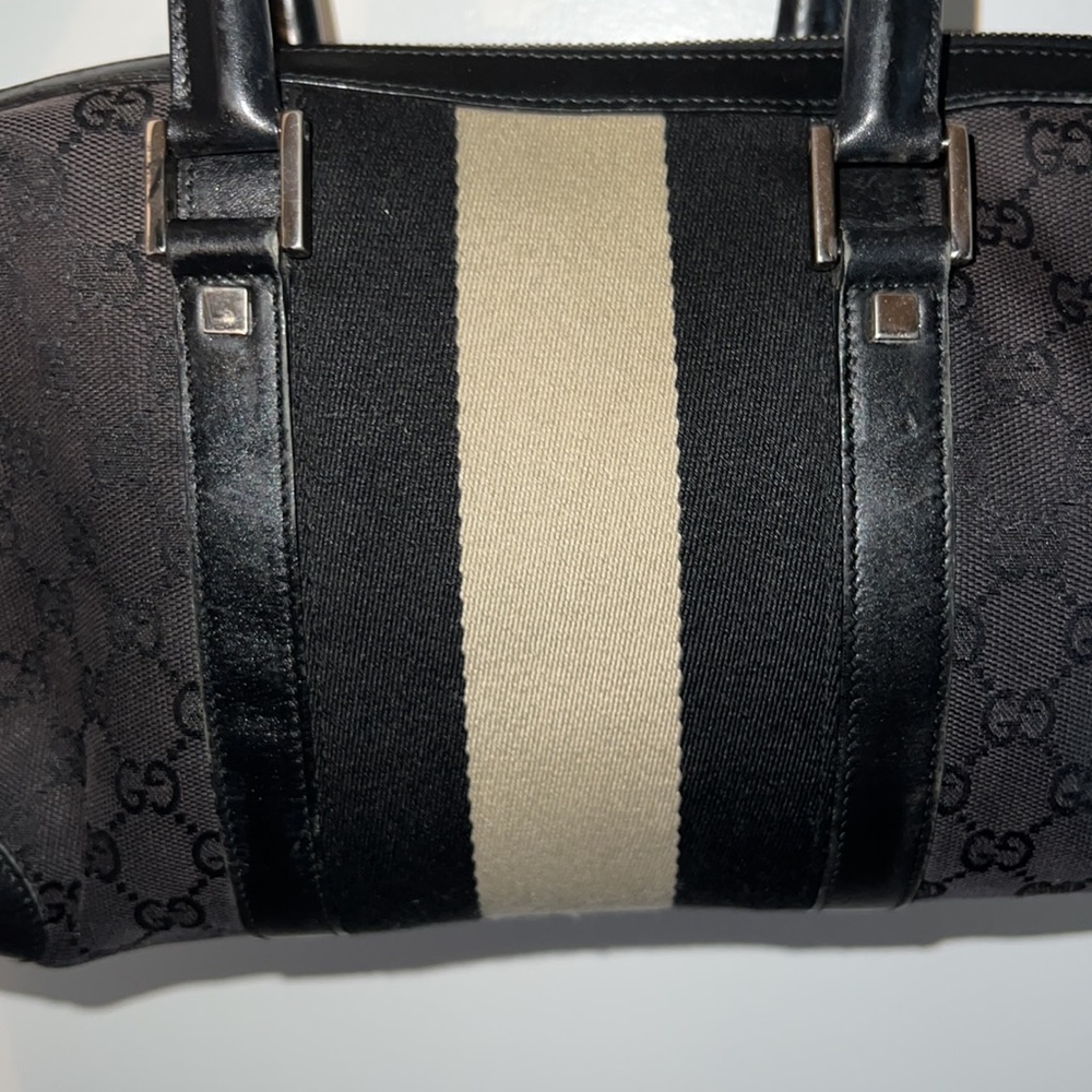 Authentic Gucci Shoulder Bag Navy Blue - Picture 5 of 6